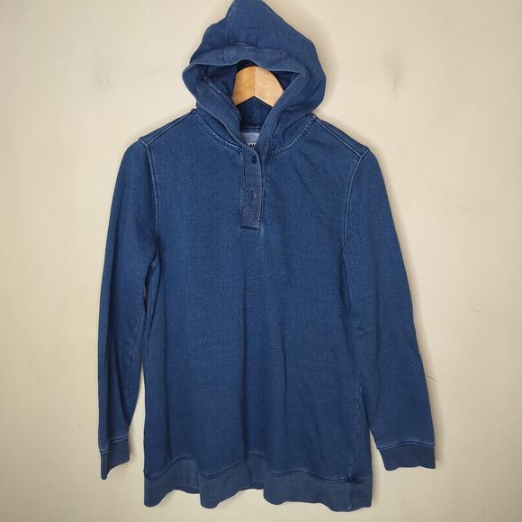 Lands End Serious Sweats Hoodie Sweatshirt - Picture 2 of 7